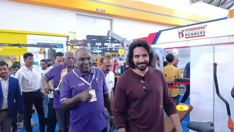 excel-fitness-hitex-expo-actor-sushanth-anumolu